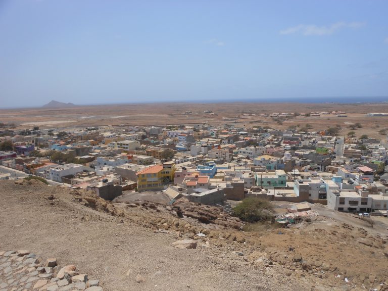 Blick über Espargos auf der Insel Sal