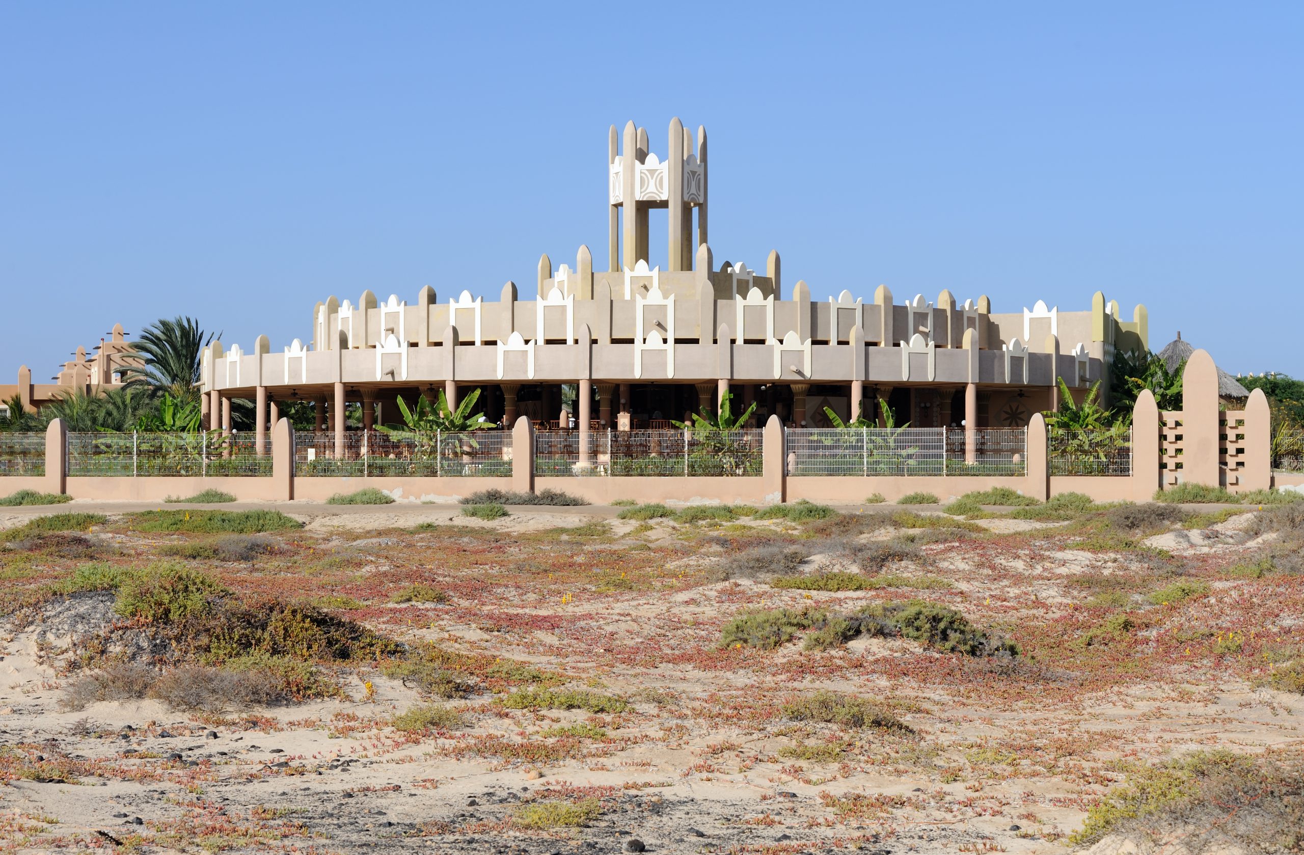 Restaurantgebäude einer Hotelanlage in Santa Maria auf Sal
